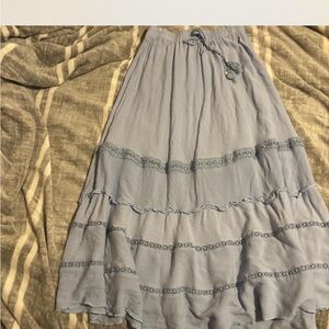 SHEIN Light Blue Maxi Skirt